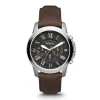 Montre homme FOSSIL GRANT chronographe Cuir Brun