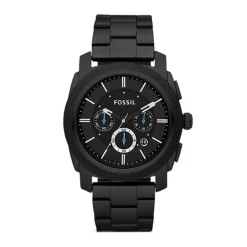 Montre homme FOSSIL MACHINE chronographe Acier Noir