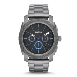 Montre Homme Fossil Machine chronographe Acier anthracite