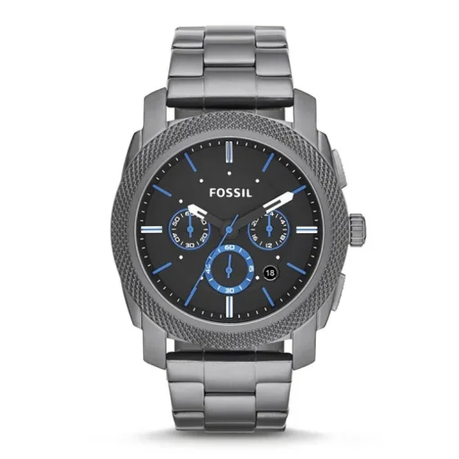 Montre Homme Fossil Machine chronographe Acier anthracite