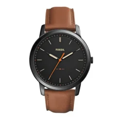 Montre homme FOSSIL MINIMALIST Cuir Marron