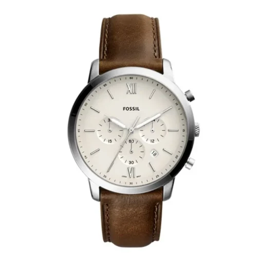 Montre homme FOSSIL NEUTRA chronographe Cuir Brun
