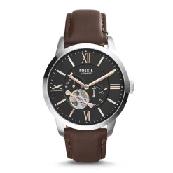 Montre Homme Fossil Townsman Automatique Cuir Brun