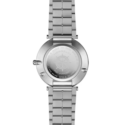 Montre Homme HERBELIN NEWPORT Slim Phase de Lune Acier Argenté 12722B25