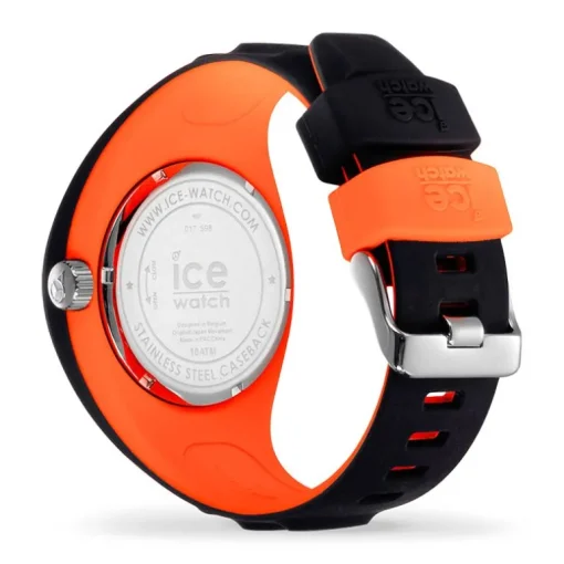 Montre Homme ICE WATCH P.LECLERCQ Silicone Noir et Orange - M