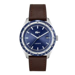 Montre Homme LACOSTE EVERETT BLEU Cuir Brun