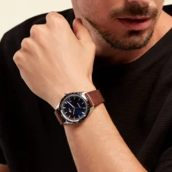 Montre Homme LACOSTE EVERETT BLEU Cuir Brun