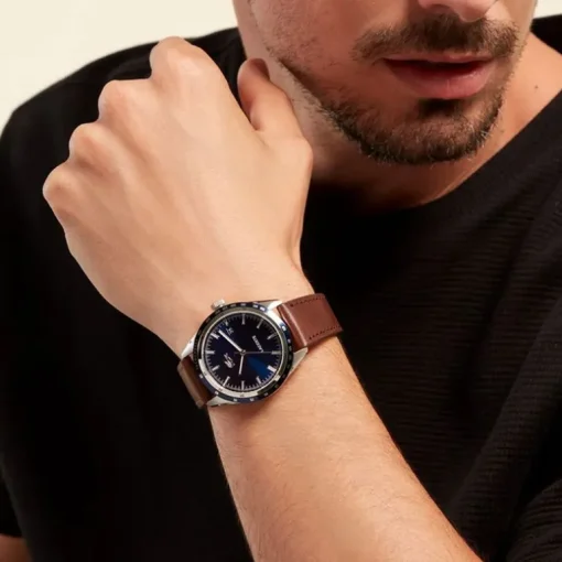 Montre Homme LACOSTE EVERETT BLEU Cuir Brun
