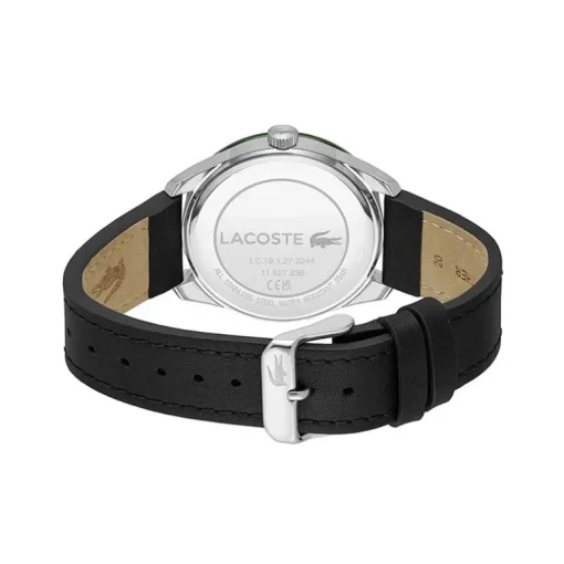Montre Homme LACOSTE EVERETT VERT Cuir Noir