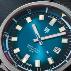 Montre Homme Lip Grande Nautic-Océan 41 MM Silicone Noir 671854