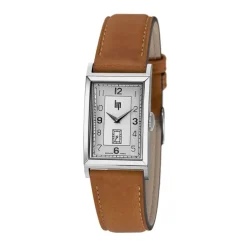 montre homme LIP T18 Churchill cuir marron