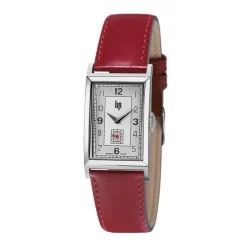 montre homme LIP T18 cuir rouge
