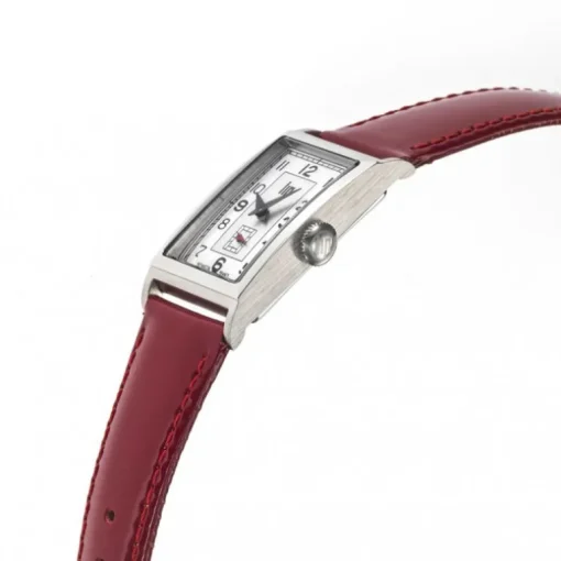 montre homme LIP T18 cuir rouge