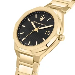 montre homme MASERATI acier doré