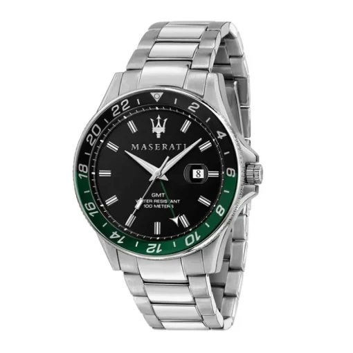 montre homme MASERATI Sfida acier argenté