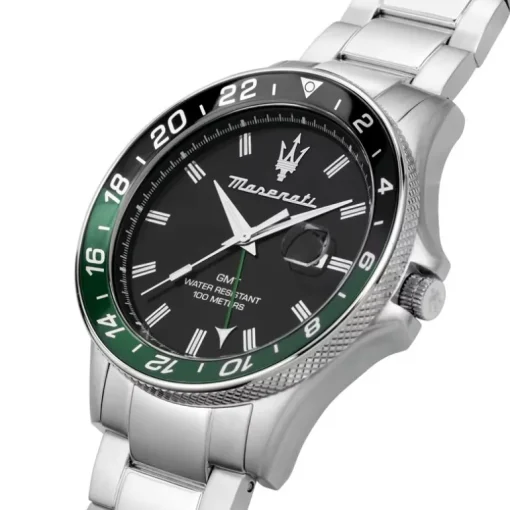 montre homme MASERATI Sfida acier argenté