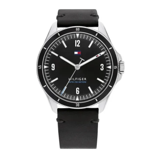 Montre Homme Maverick TOMMY HILFIGER Cuir Noir