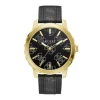 Montre Homme OUTLAW GUESS Cuir Noir