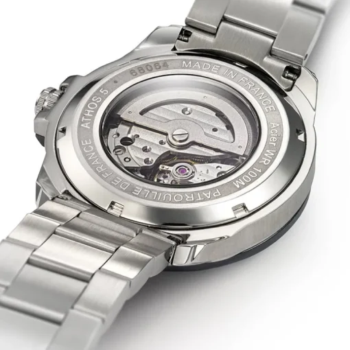 Montre Homme Patrouille de France Athos 5 acier bleu et argenté