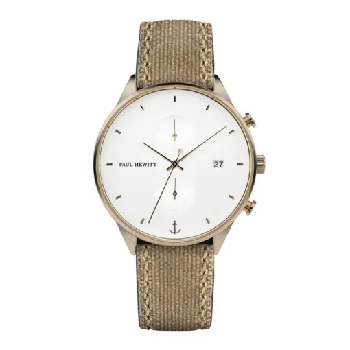 Montre Homme Paul Hewitt Chronographe Tissu Kaki