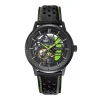 Montre Homme PIERRE LANNIER PADDOCK Cadran Noir Bracelet Cuir Noir 341A477