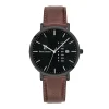 Montre Homme PIERRE LANNIER DATA Cuir Brun
