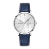 Montre Homme PIERRE LANNIER DATA Cuir Bleu
