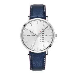 Montre Homme PIERRE LANNIER DATA Cuir Bleu