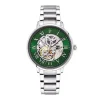 Montre Homme PIERRE LANNIER AUTOMATIC Argenté Cadran Vert Bracelet Acier Argenté 317B171