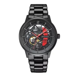 Montre Homme PIERRE LANNIER PADDOCK Noir Cadran Noir Bracelet Acier Noir 344A459