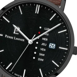 Montre Homme PIERRE LANNIER DATA Cuir Brun