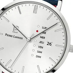 Montre Homme PIERRE LANNIER DATA Cuir Bleu