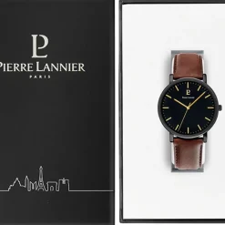 Montre Homme PIERRE LANNIER ESSENTIAL Cuir Brun