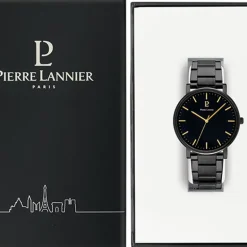 Montre Homme PIERRE LANNIER ESSENTIAL Acier Noir