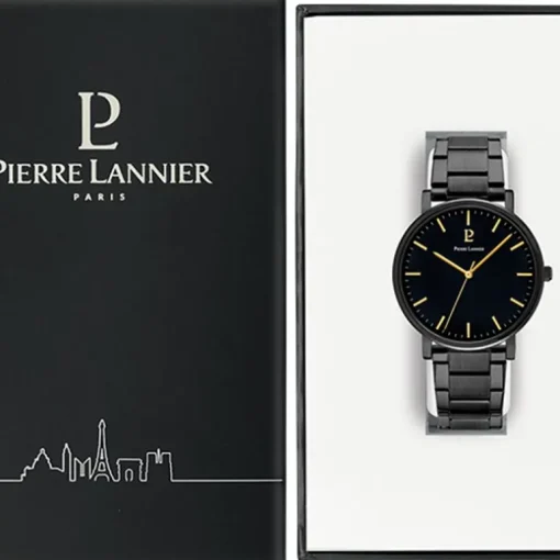Montre Homme PIERRE LANNIER ESSENTIAL Acier Noir