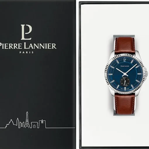 Montre Homme PIERRE LANNIER METROPOLITAIN Cuir Brun