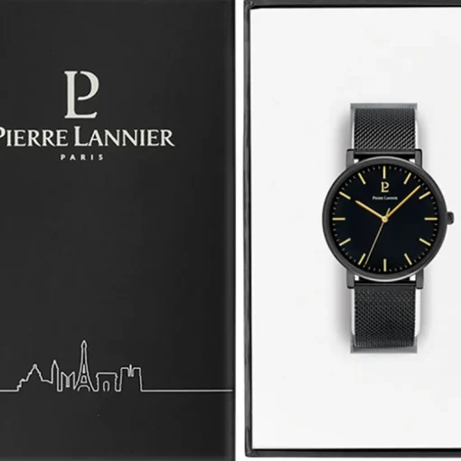 Montre Homme PIERRE LANNIER ESSENTIAL Acier Noir