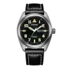 Montre Homme Quartz Solaire CITIZEN SUPERTITANIUM ECO-DRIVE Cuir Noir