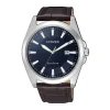 Montre Homme Quartz Solaire CITIZEN SPORTS ECO-DRIVE Cuir Brun