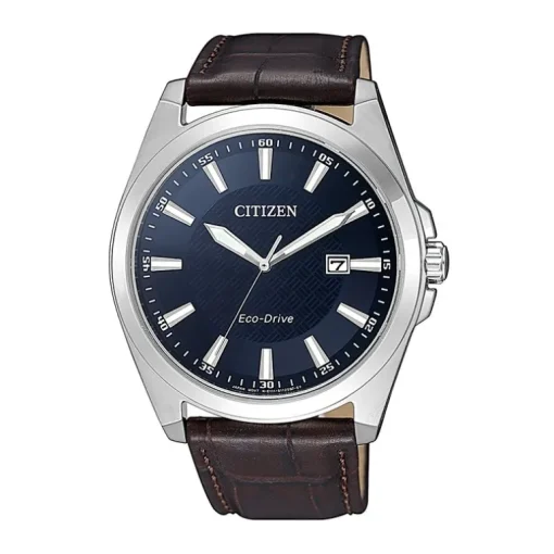 Montre Homme Quartz Solaire CITIZEN SPORTS ECO-DRIVE Cuir Brun