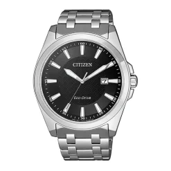 Montre Homme Quartz Solaire CITIZEN SPORTS ECO-DRIVE Acier Argenté