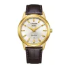 Montre Homme Quartz Solaire CITIZEN CLASSIC ELEGANT Cuir Brun