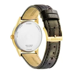 Montre Homme Quartz Solaire CITIZEN CLASSIC ELEGANT Cuir Brun