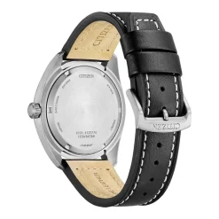 Montre Homme Quartz Solaire CITIZEN SUPERTITANIUM ECO-DRIVE Cuir Noir