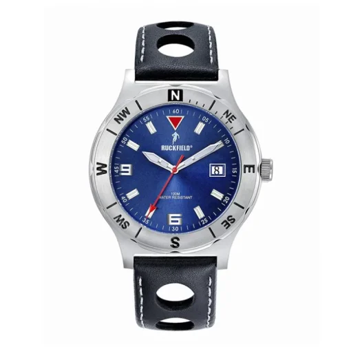 Montre Homme Ruckfield Cuir Bleu