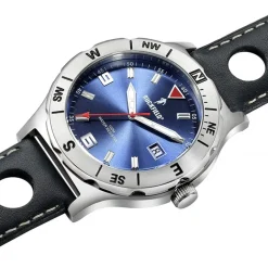 Montre Homme Ruckfield Cuir Bleu