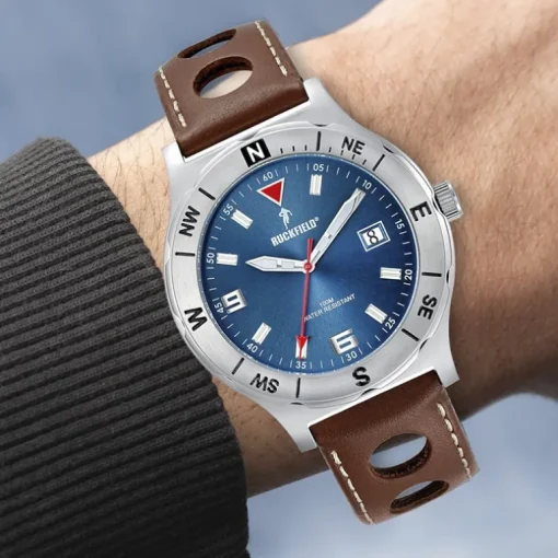 Montre Homme Ruckfield Cuir Marron