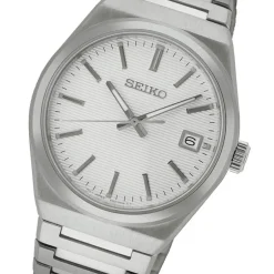 Montre Homme SEIKO CLASSIQUE BLANC Acier Argenté