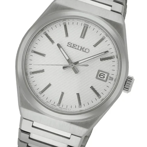 Montre Homme SEIKO CLASSIQUE BLANC Acier Argenté