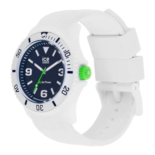Montre Homme Solaire M ICE SIXTY NINE SOLAR WHITE BLUE Silicone Blanc